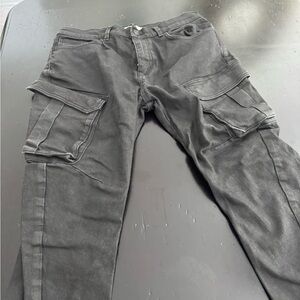 Zara Charcoal Cargo Pants for Men